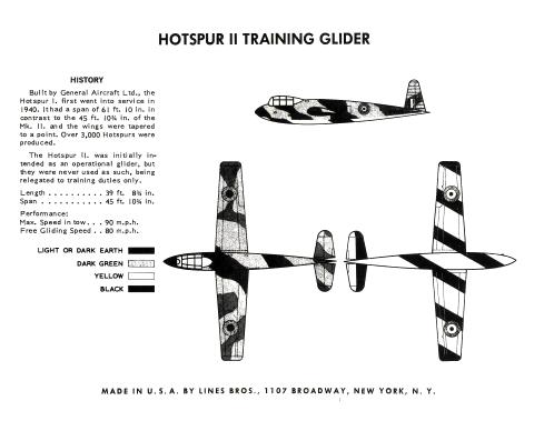 Верх коробки Air Lines 7904 Hotspur II Training Glider